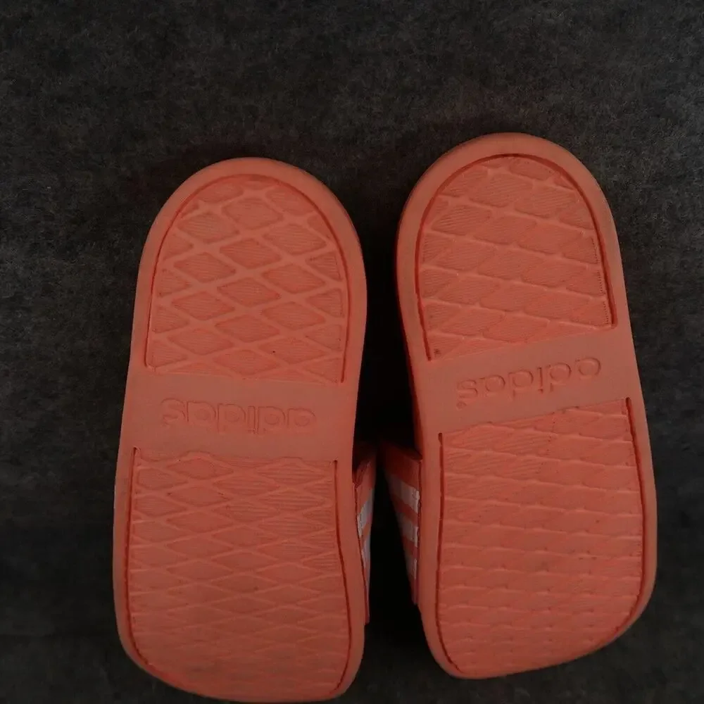 Adidas Shoes Mens 7 Sandal Slides Adilette Casual Comfort Coral White Cloudfoam